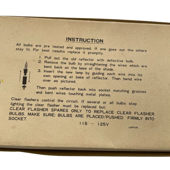 IMC Christmas Lights Vintage Crystal Reflector Miniature 3 Sets 20 Lights Each - Picture 12 of 12